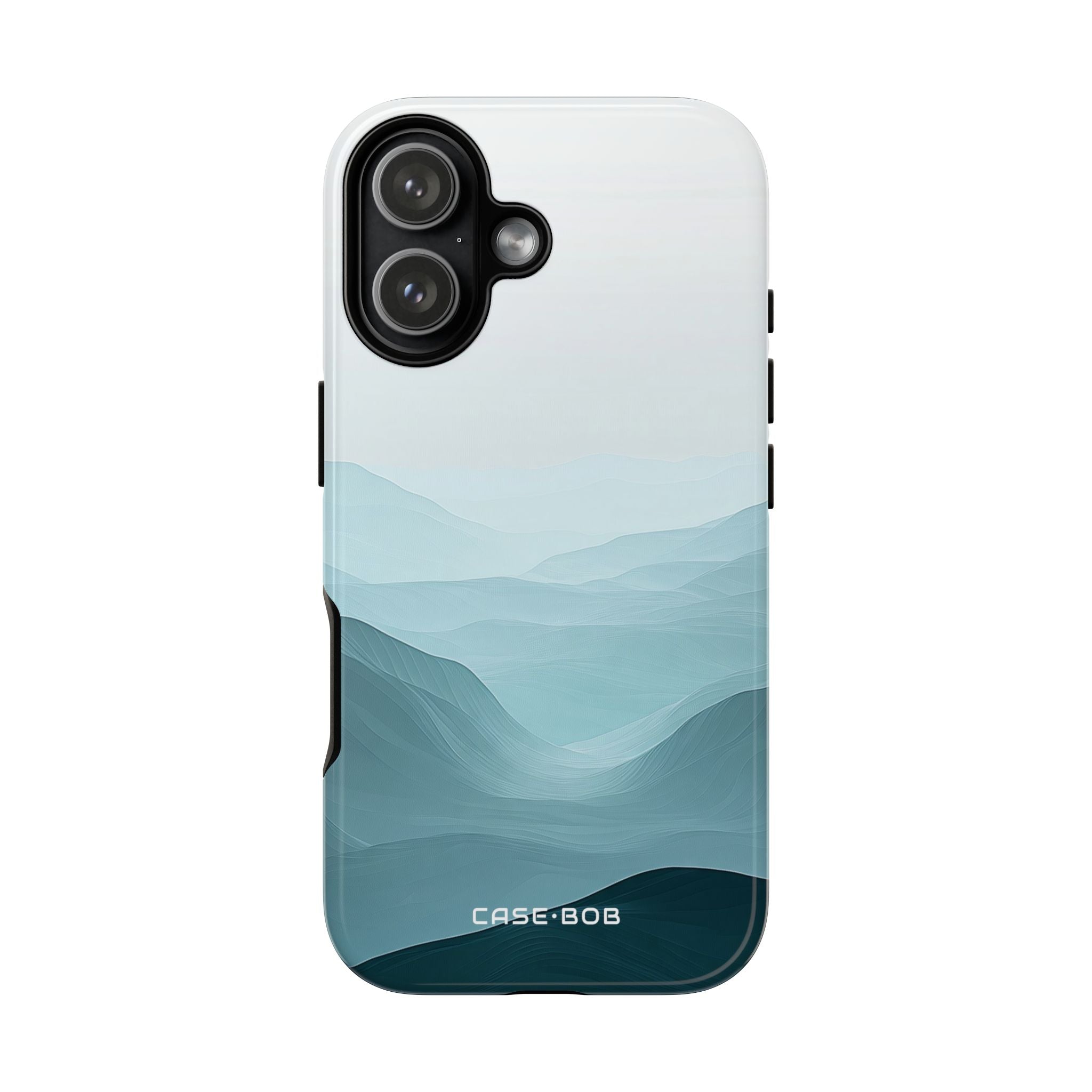 Teal Mist Mountains iPhone 17 Case - Tough - CASE•BOB