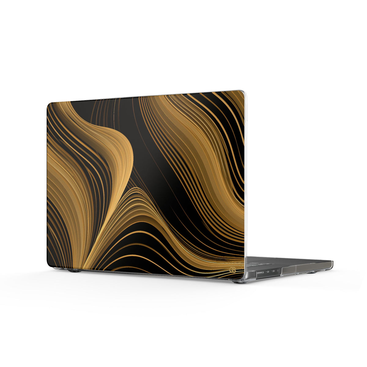 Gilded Contour · Clear Hard Case for MacBook · Gold