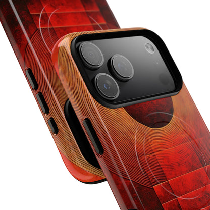 Crimson Orbit iPhone 17 Pro Max Case - Tough+ - CASE•BOB
