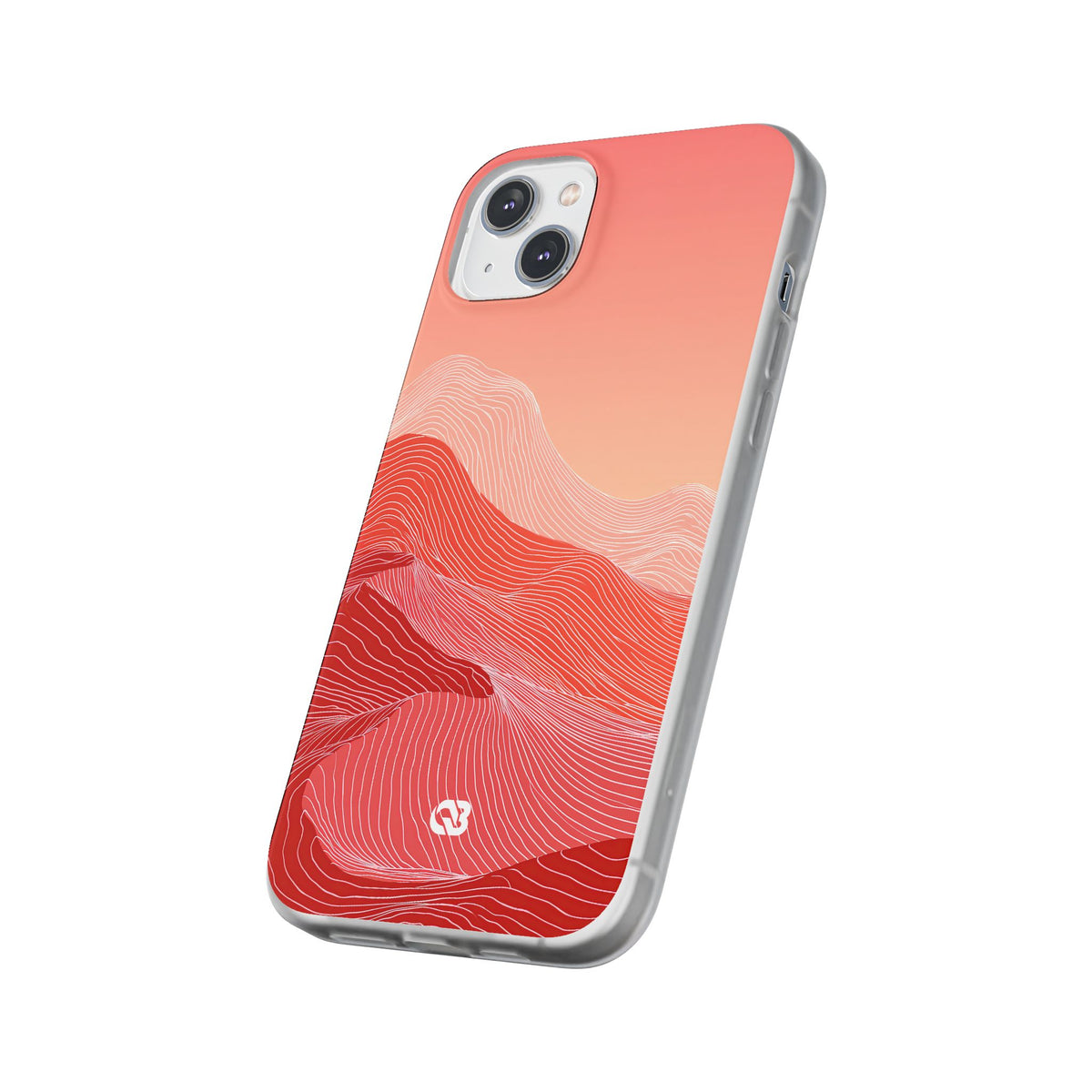 Coral Ridge Contours · Lite Phone Case for iPhone ·  Red