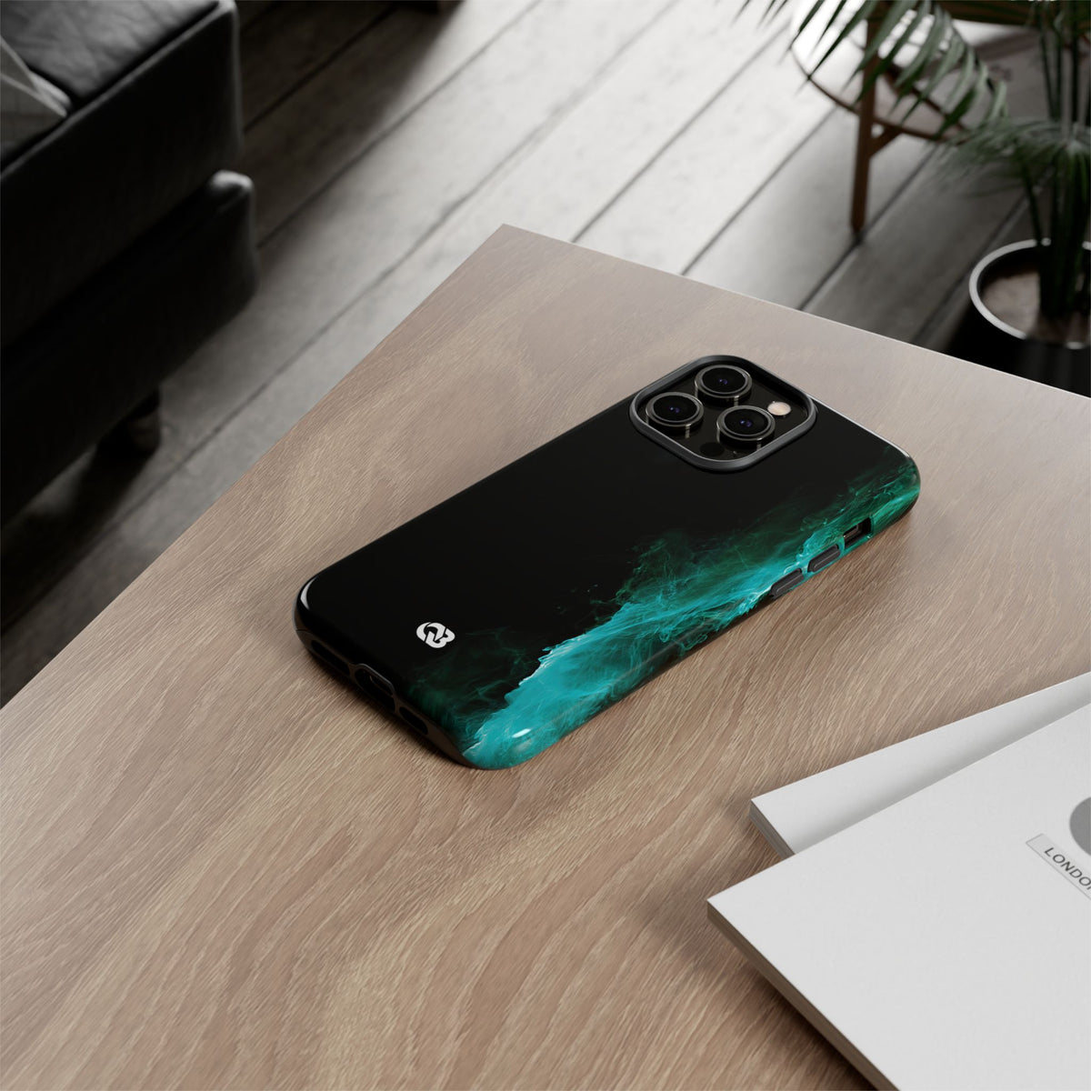 Luminous Plume · Tough Phone Case for iPhone · Teal