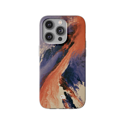 Solar Aura Drift · Lite Phone Case for iPhone ·  Orange