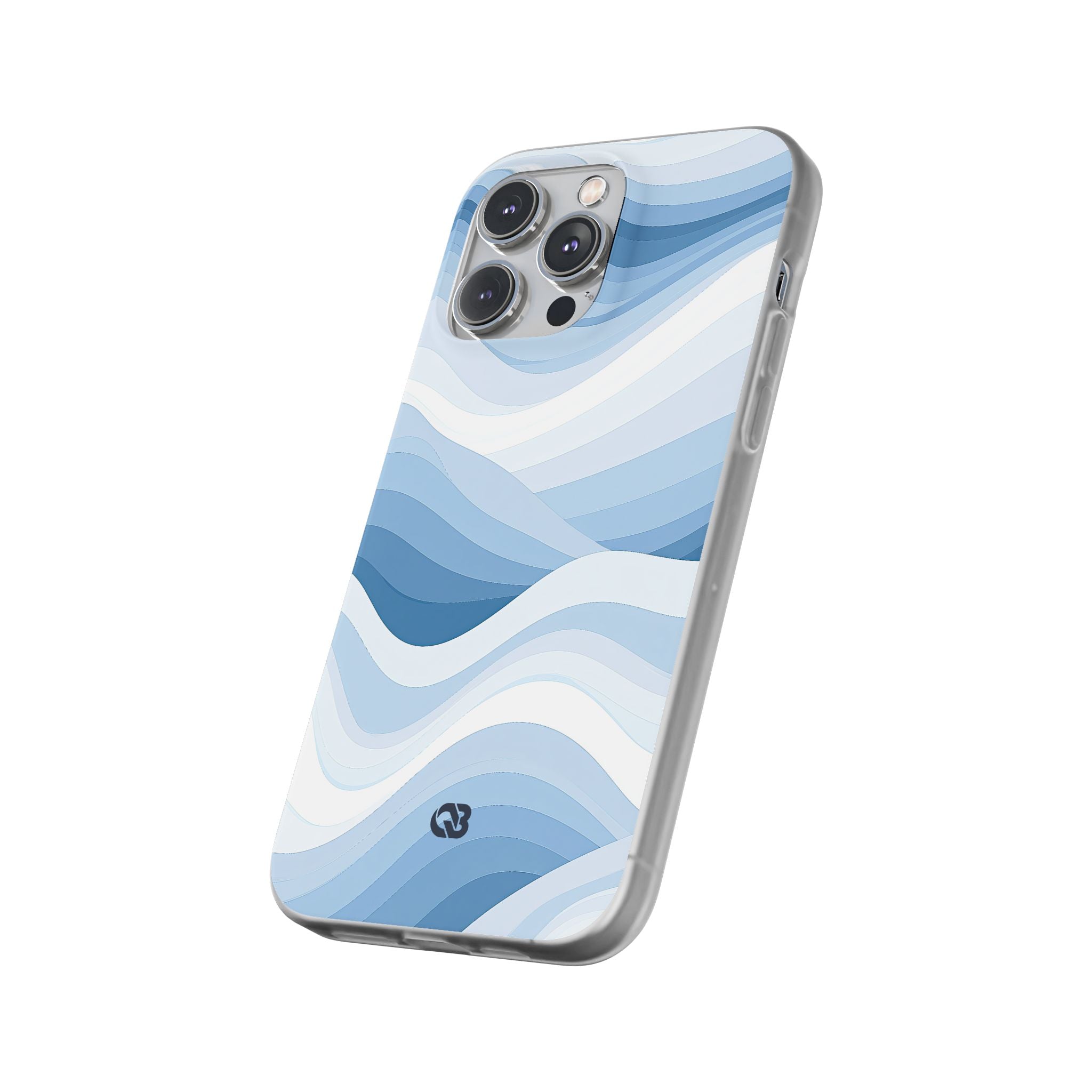 Blue Lite Phone Case for iPhone - Glacial Indigo Flow