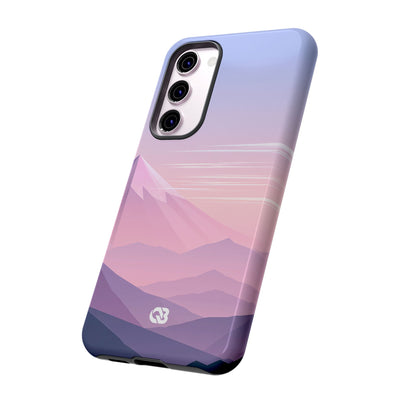 Purple Tough Phone Case for Samsung - Lavender Alpine Dawn