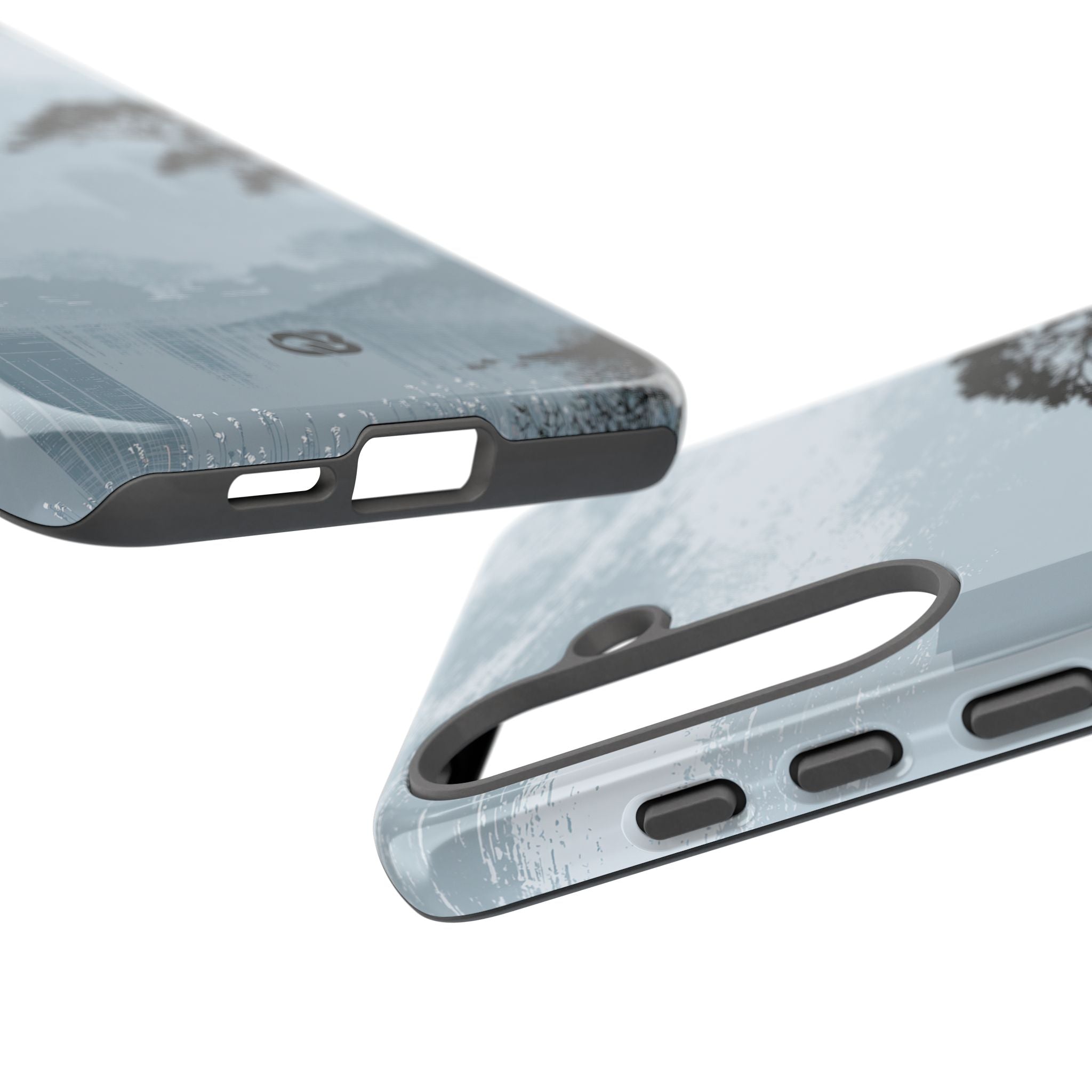 Grey Tough Phone Case for Samsung - Steel Slate Zen