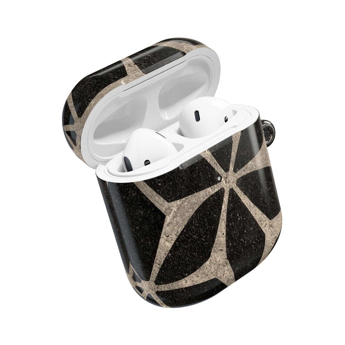 Concrete Mosaic Star · Hard Case for AirPods & AirPods Pro · Black