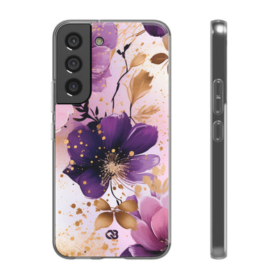 Gilded Violet Bloom · Soft Phone Case for Samsung