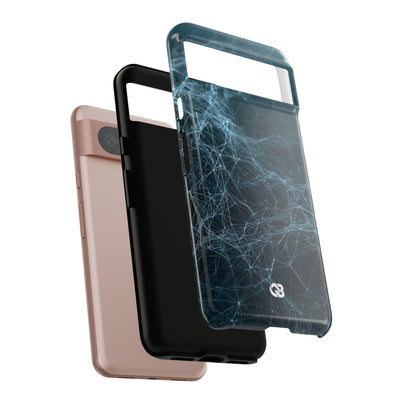 Teal Tough Phone Case for Google Pixel - Arctic Neural Mesh