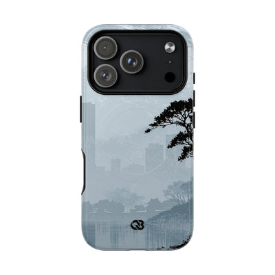 Grey Tough 2.0 Magsafe Phone Case for iPhone - Steel Slate Zen