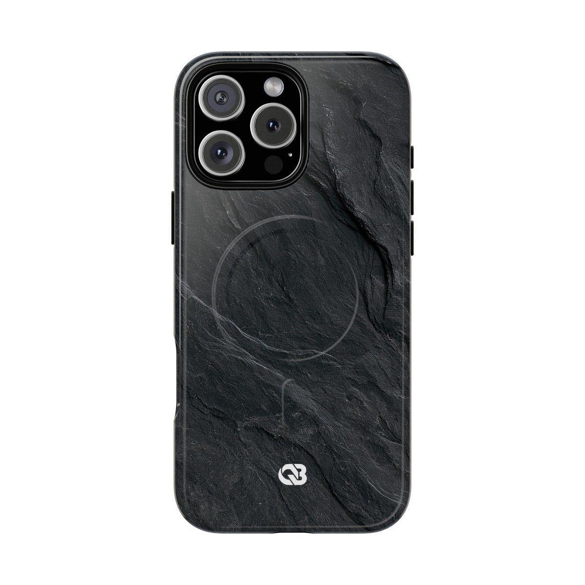 Dark Slate Strata · Tough 2.0 Magnetic Phone Case for iPhone · Black