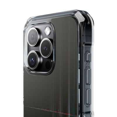 Black Impact MagSafe Phone Case for iPhone - Corrupted Data Stream