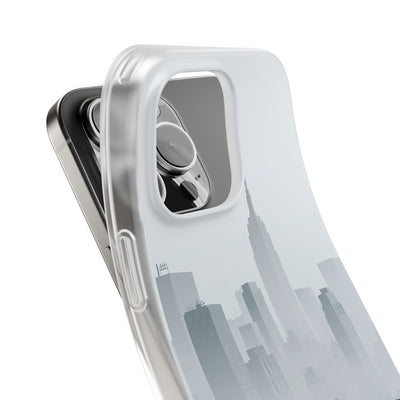 Grey Lite Phone Case for iPhone - Steel Mist Skyline