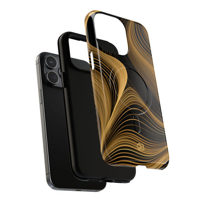 Gold Tough 2.0 Magsafe Phone Case for iPhone - Molten Copper Strands