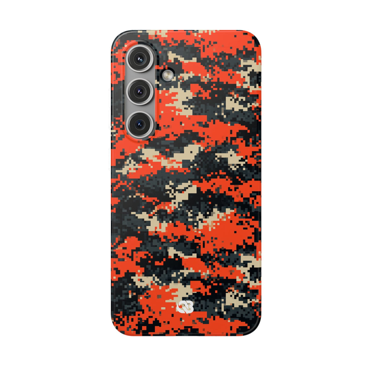 Signal Pixel Camo · Lite Phone Case for Samsung · Orange