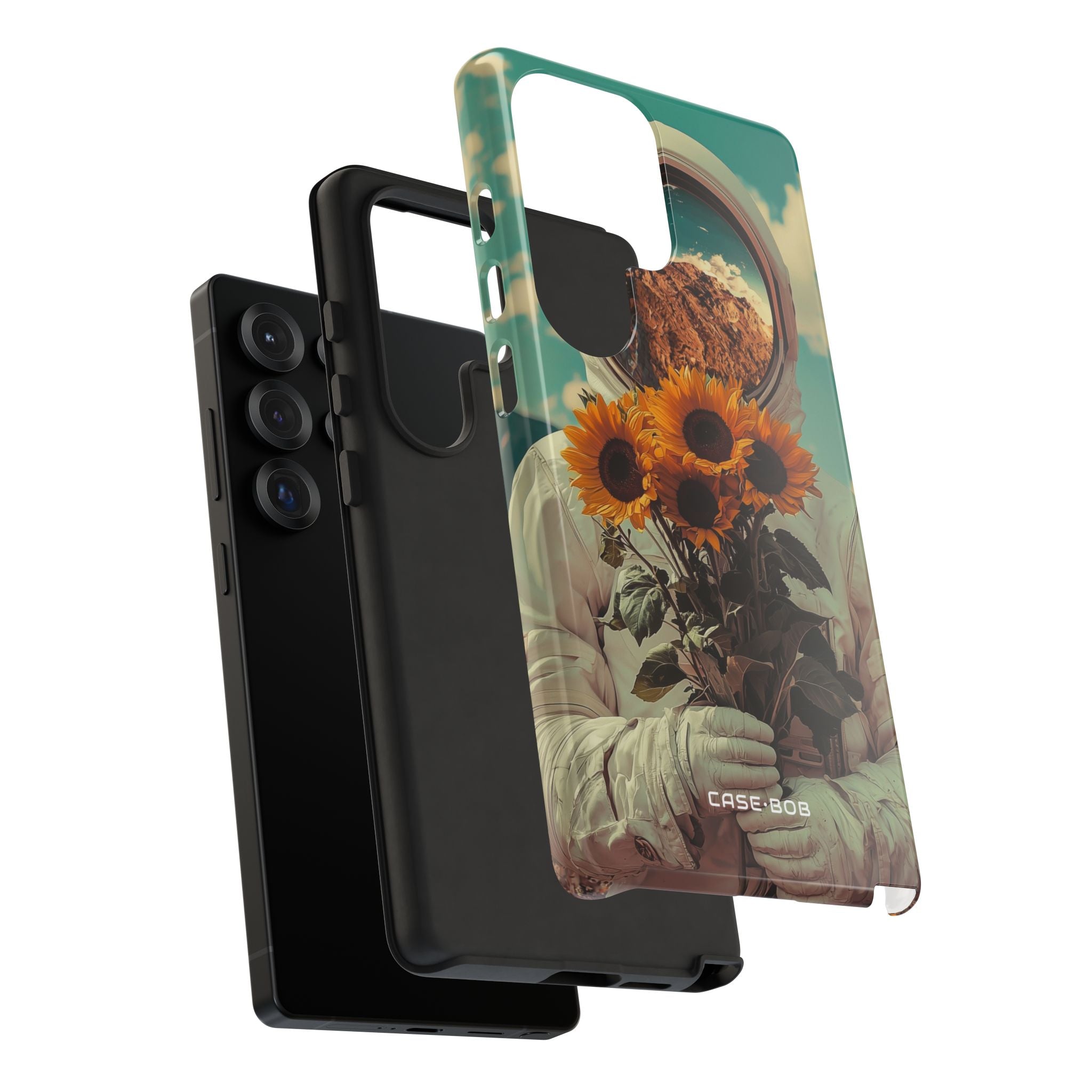 Sunflower Astronaut Samsung S25 Ultra Case - Tough