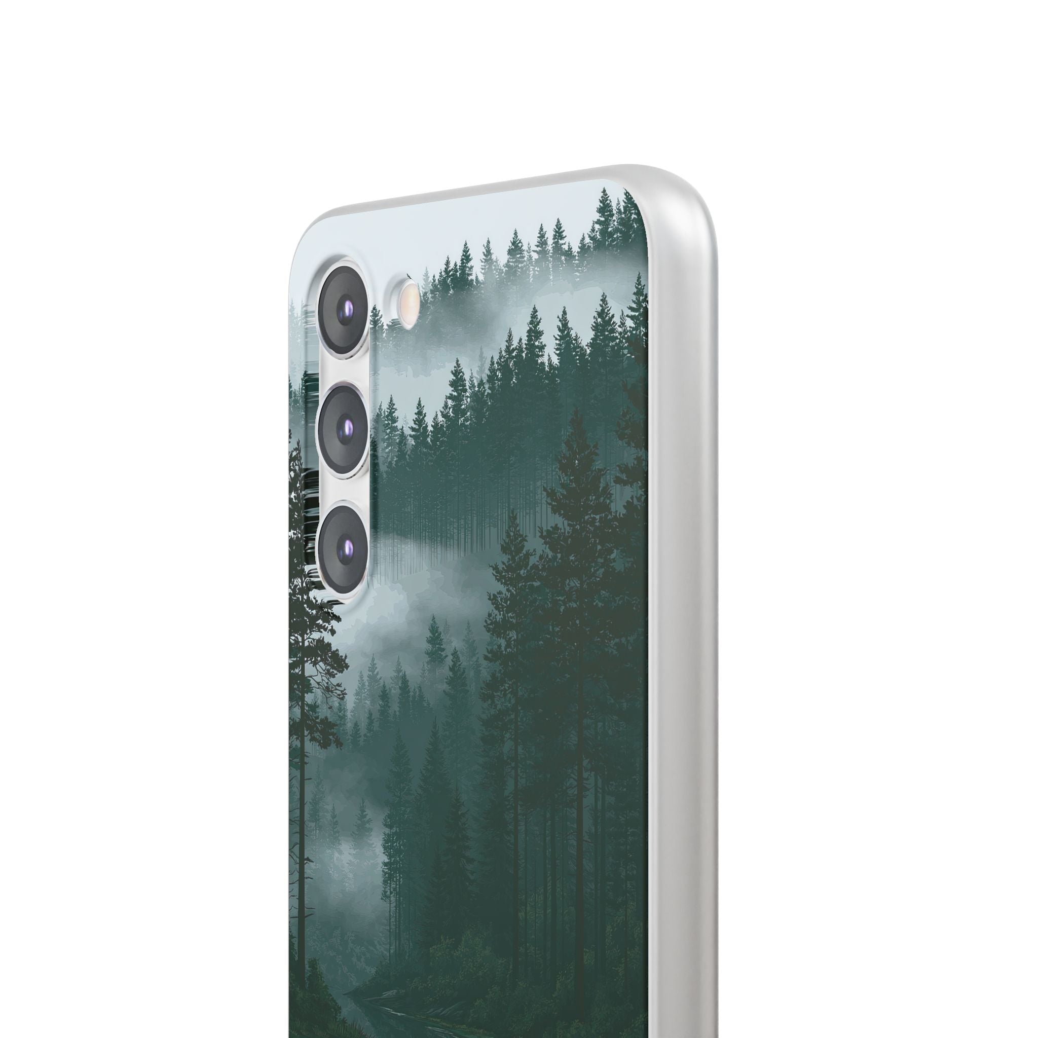 Green Lite Phone Case for Samsung - Misty Evergreen Mirror