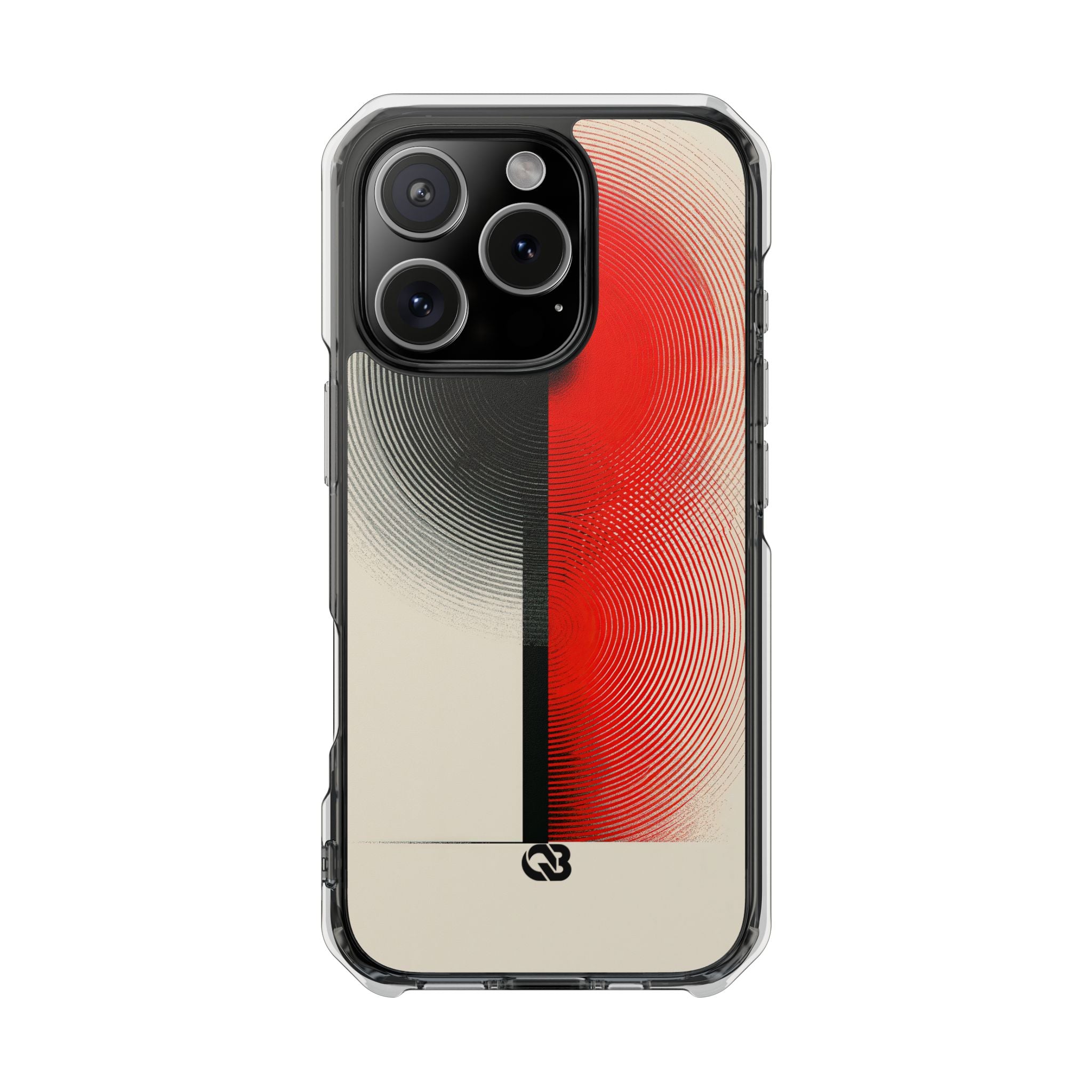 Red Impact MagSafe Phone Case for iPhone - Split Signal Red