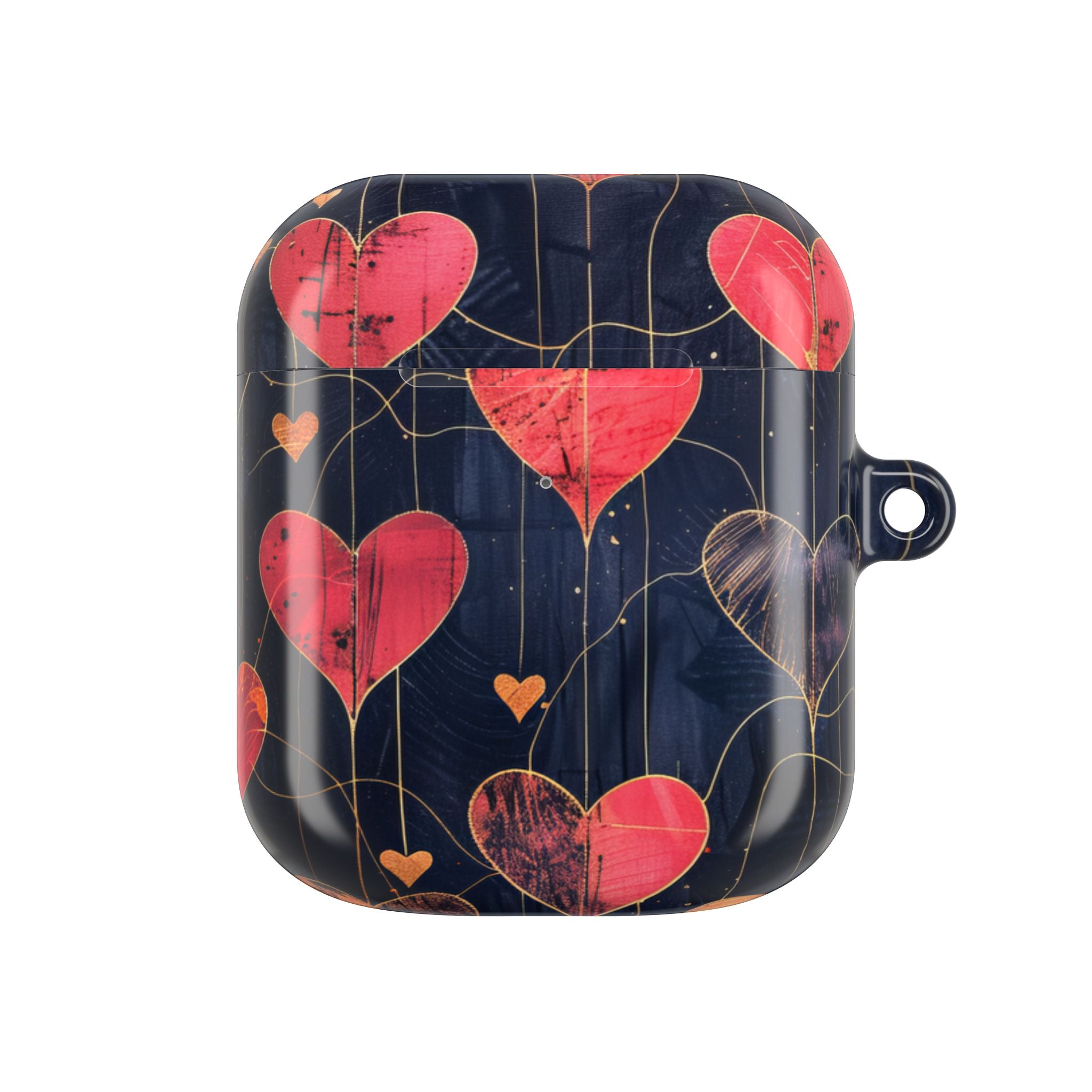 Textured Heart Grid - AirPods Case