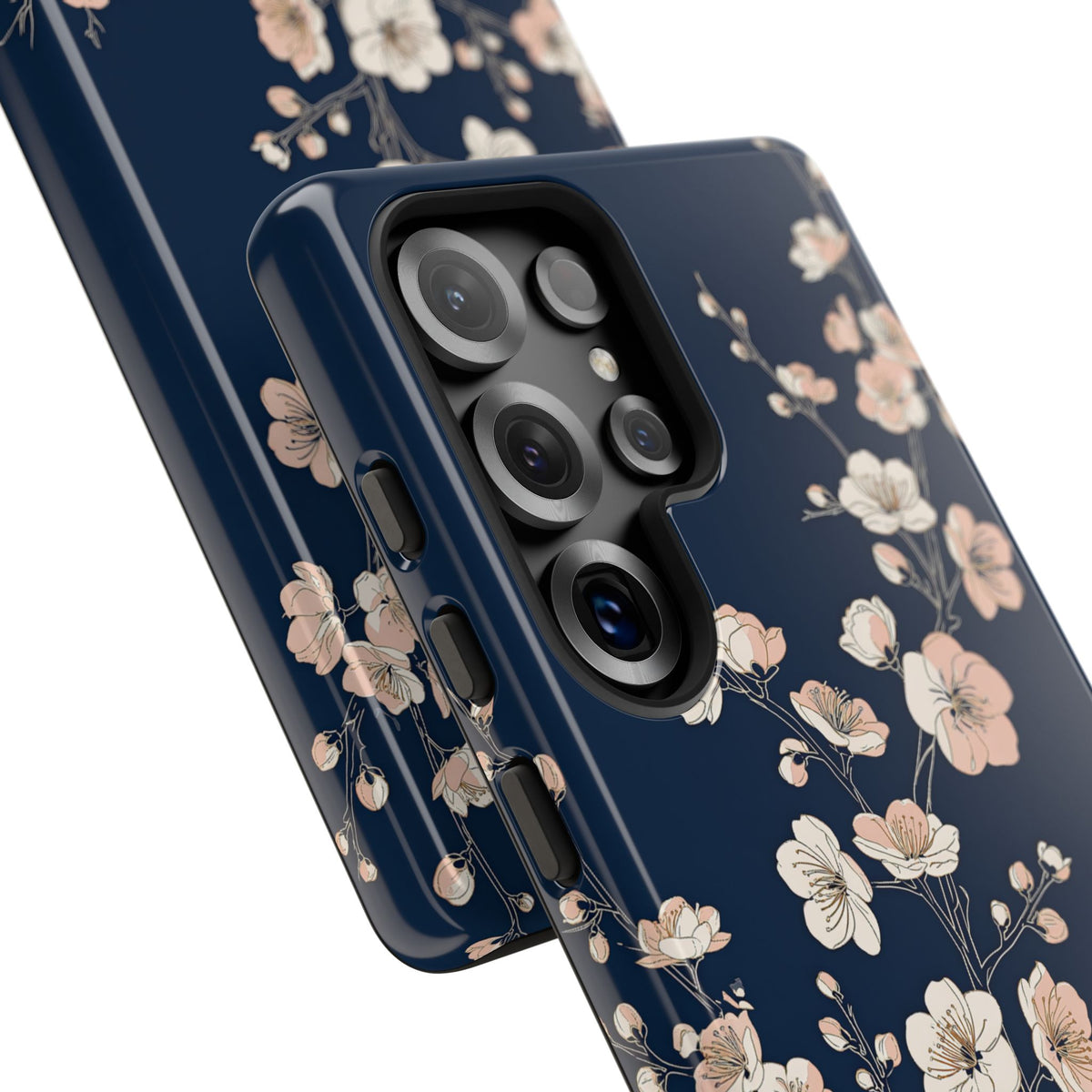 Midnight Plum Blossom · Tough Phone Case for Samsung · Blue
