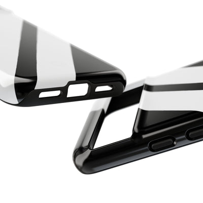 Obsidian White Bars · Tough etui na telefon dla Google Pixel