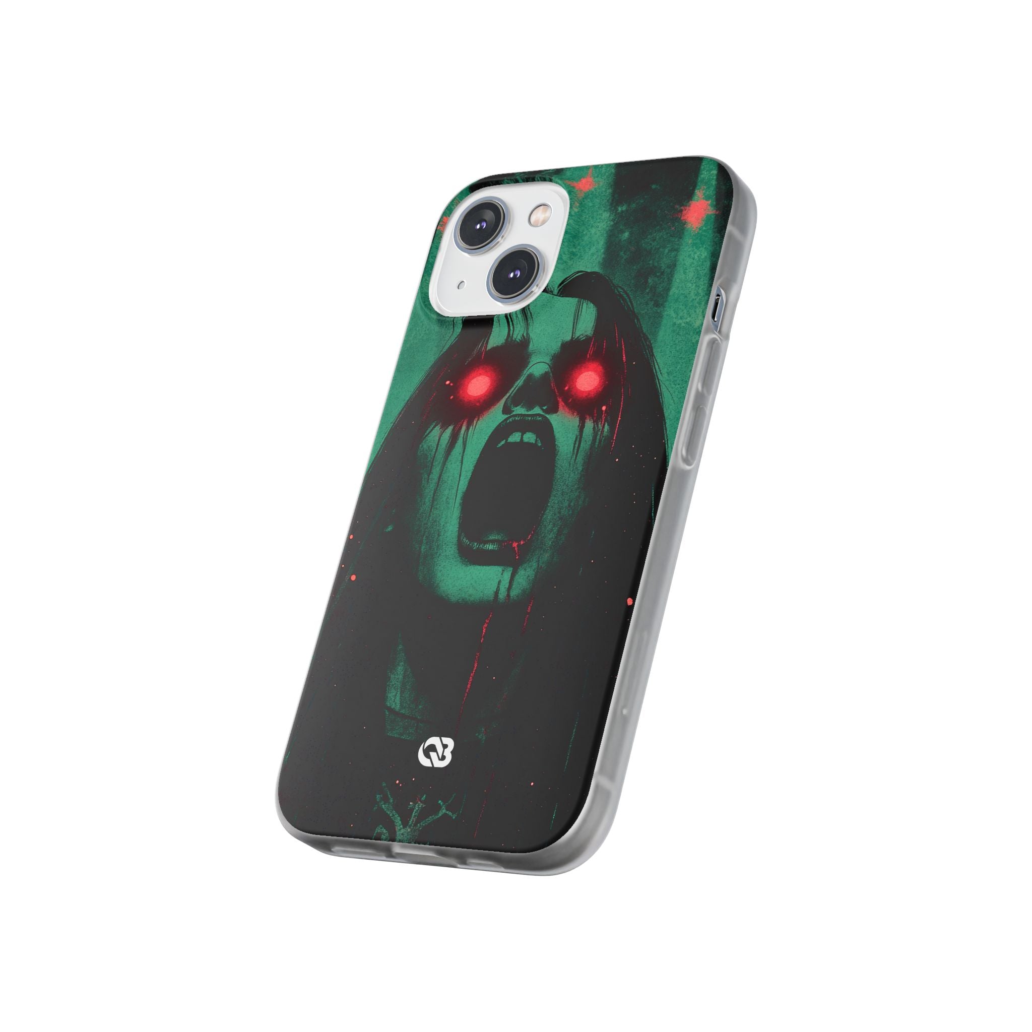 Crimson Emerald Scream · Soft Phone Case for iPhone