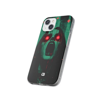 Crimson Emerald Scream · Soft Phone Case for iPhone