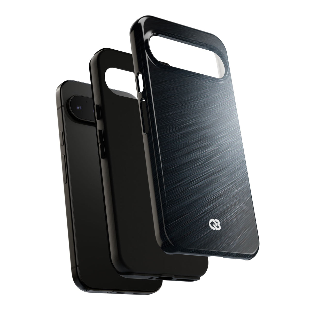 Brushed Obsidian Steel · Tough Phone Case for Pixel ·  Grey