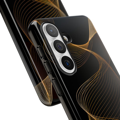 Gold Tough Phone Case for Samsung - Burnished Bronze Helix
