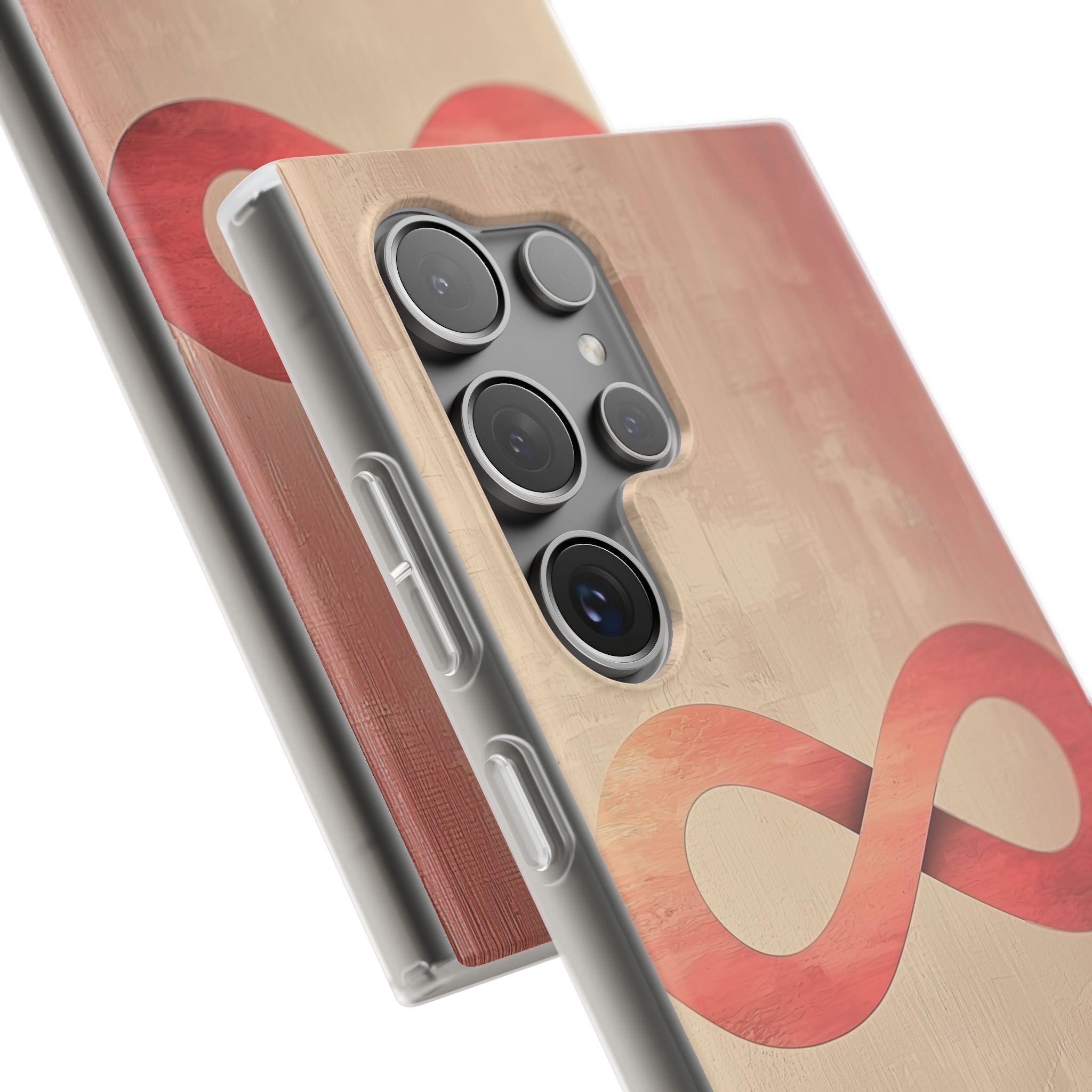 Terracotta Infinity Stroke · Soft Phone Case for Samsung