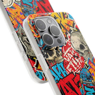 Skate Skull Riot · Lite Phone Case for iPhone ·  Red