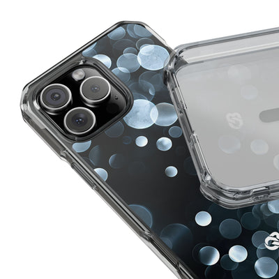 Black Impact MagSafe Phone Case for iPhone - Silver Orbit Glow