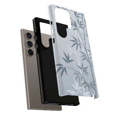 Blue Tough Phone Case for Samsung - Slate Bamboo Shadow