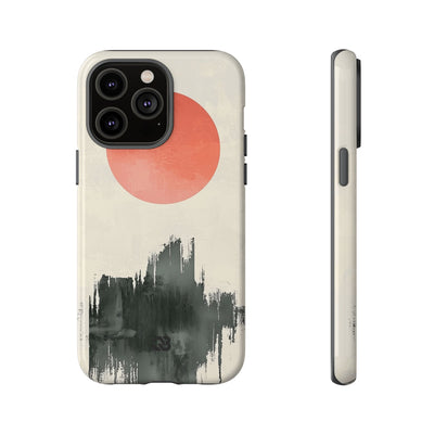 Crimson Sun Strokes · Coque de téléphone Tough pour iPhone