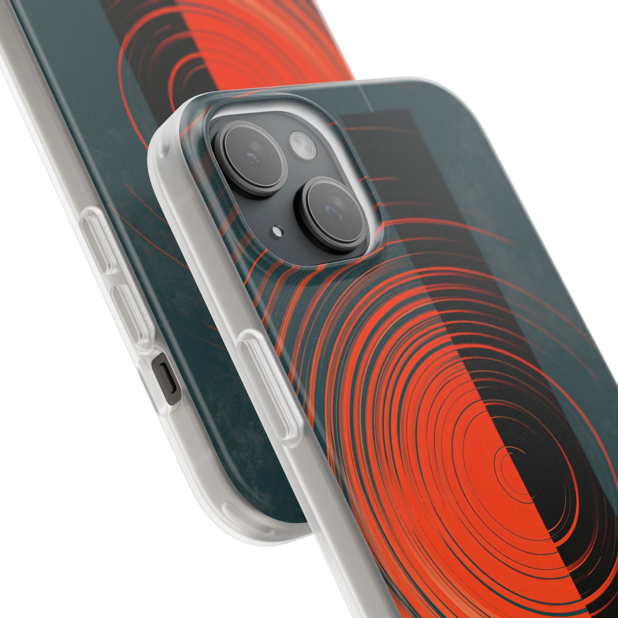 Teal Lite Phone Case for iPhone - Burnt Slate Radial