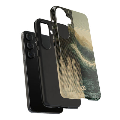 Beige Tough Phone Case for Samsung - Veridian Data Ridge