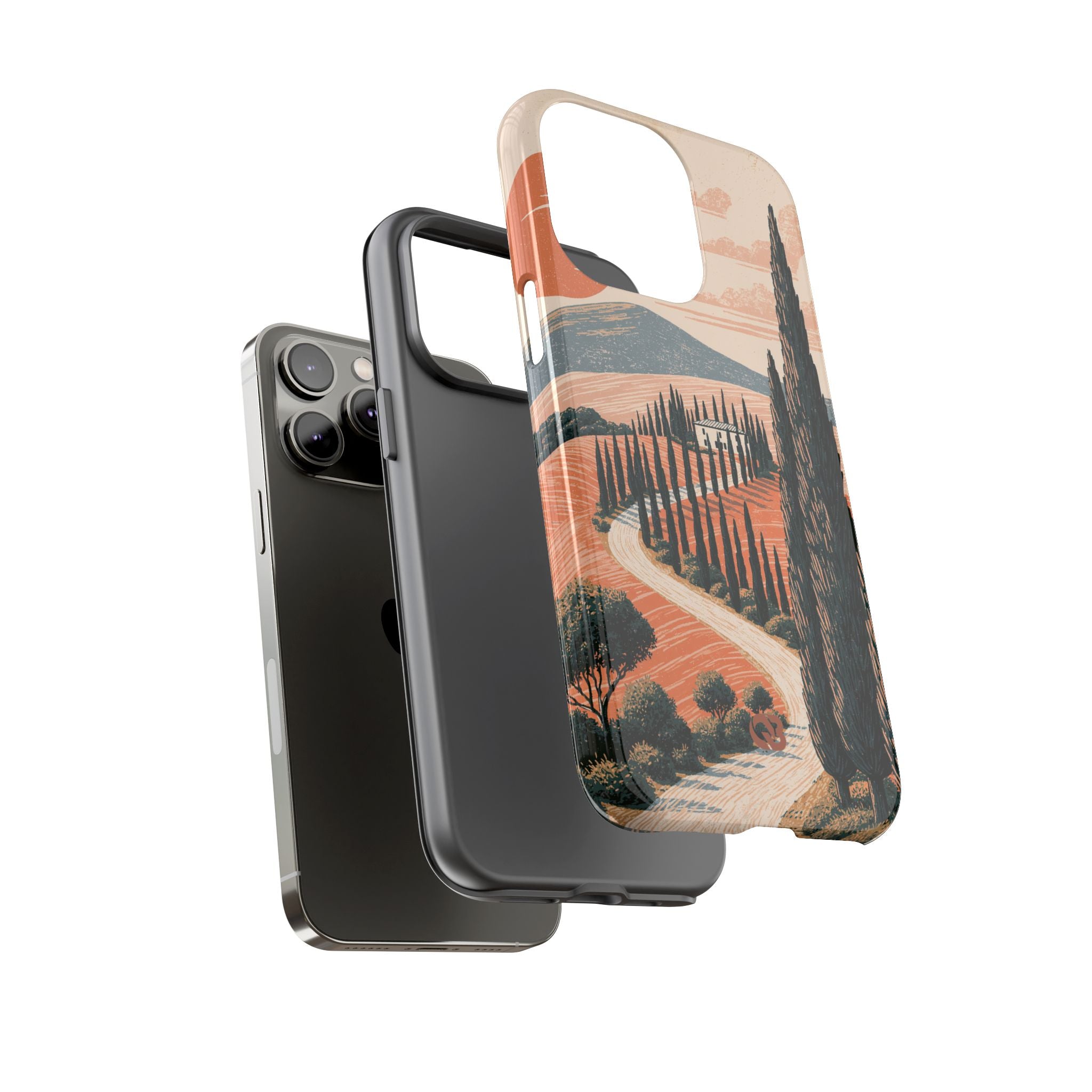 Orange Tough Phone Case for iPhone - Terracotta Ridge Trail