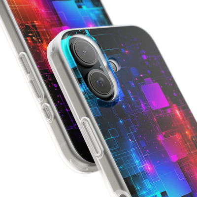 Spectral Circuit Grid · Lite Phone Case for iPhone ·  Black