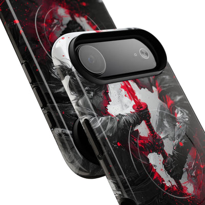 Shattered Crimson Duel · Tough+ Phone Case for iPhone · Magsafe