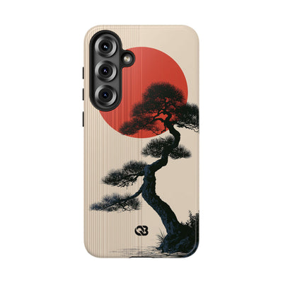 Beige Tough Phone Case for Samsung - Kyoto Crimson Pine