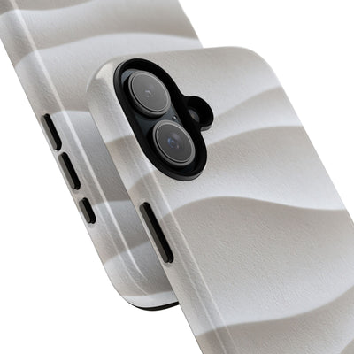 Sculpted Dune Relief · Tough Phone Case for iPhone · White