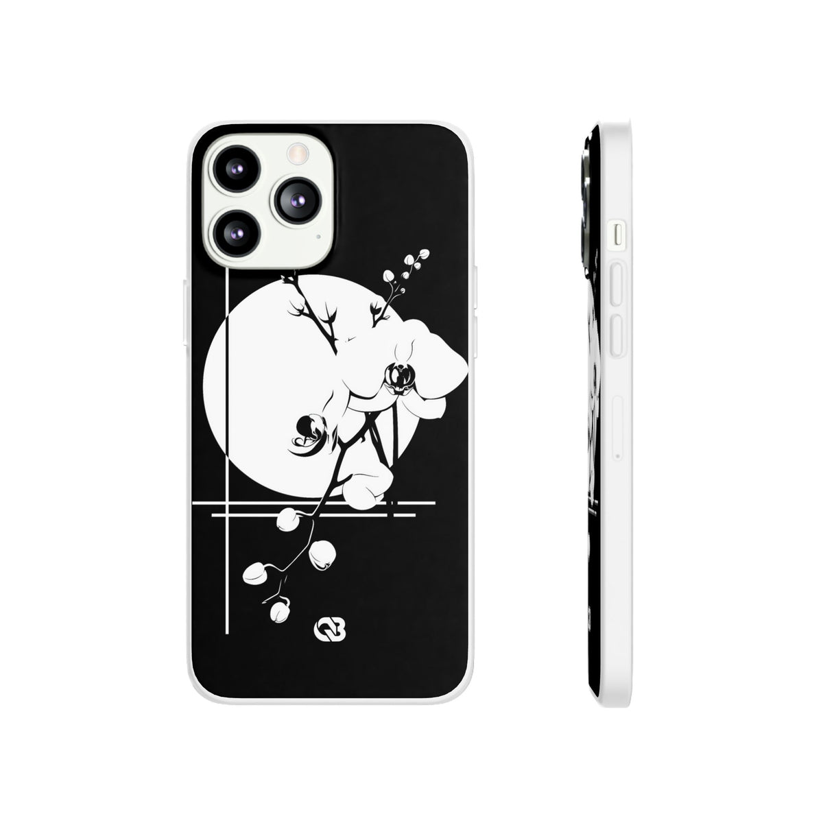 Nocturne Orchid Bloom · Lite Phone Case for iPhone ·  Black