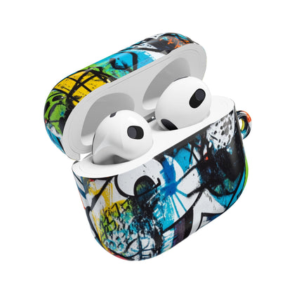 Bold Shapes Blauw - AirPods Case