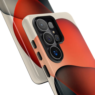 Translucent Crimson Form · Tough Phone Case for Samsung · Red