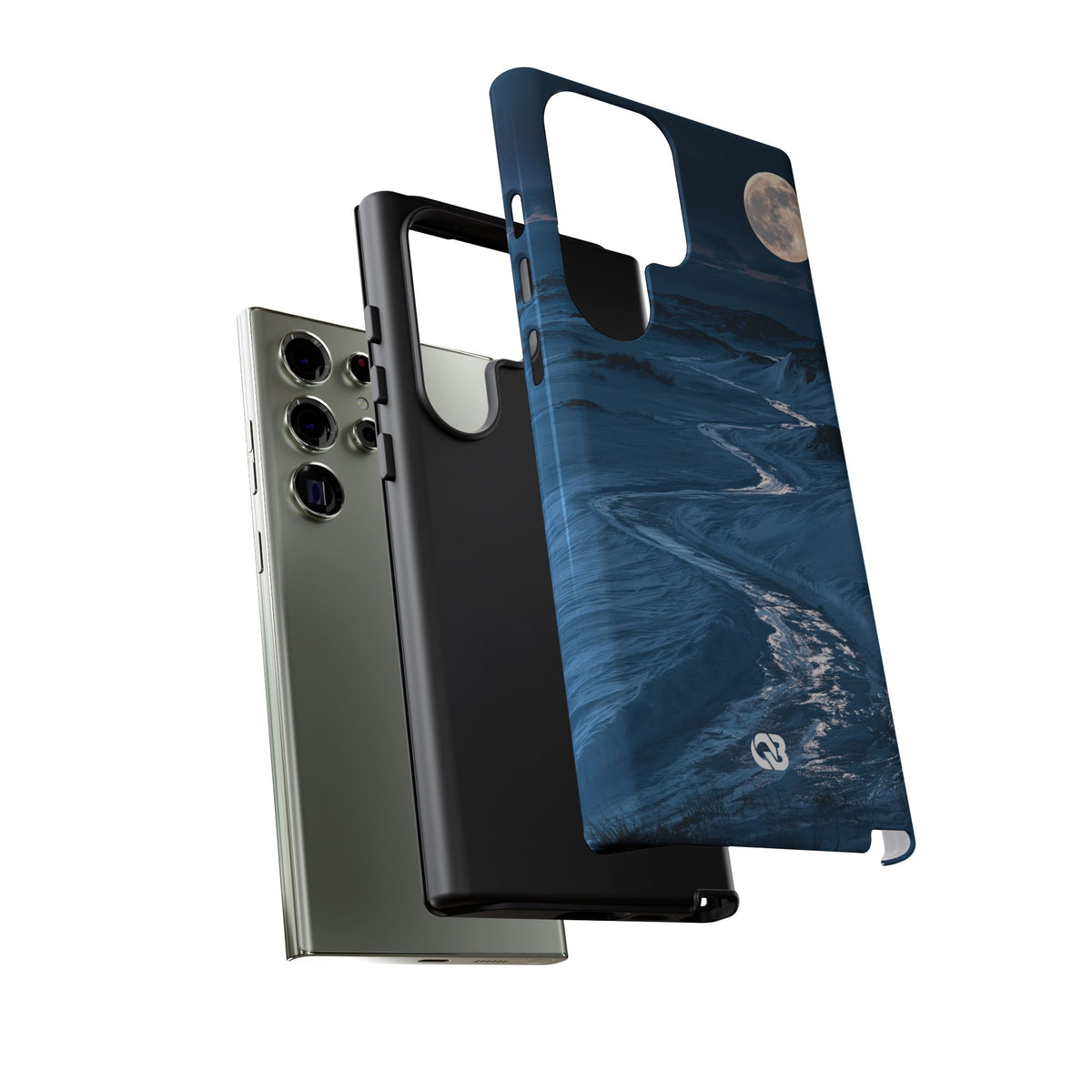 Arctic Moon Drift · Tough Phone Case for Samsung · Blue