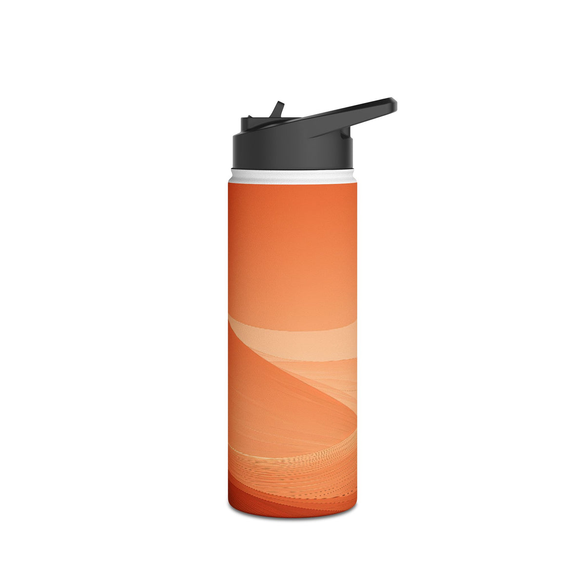 Terracotta Dune Ridges · Insulated Water Bottle · Orange