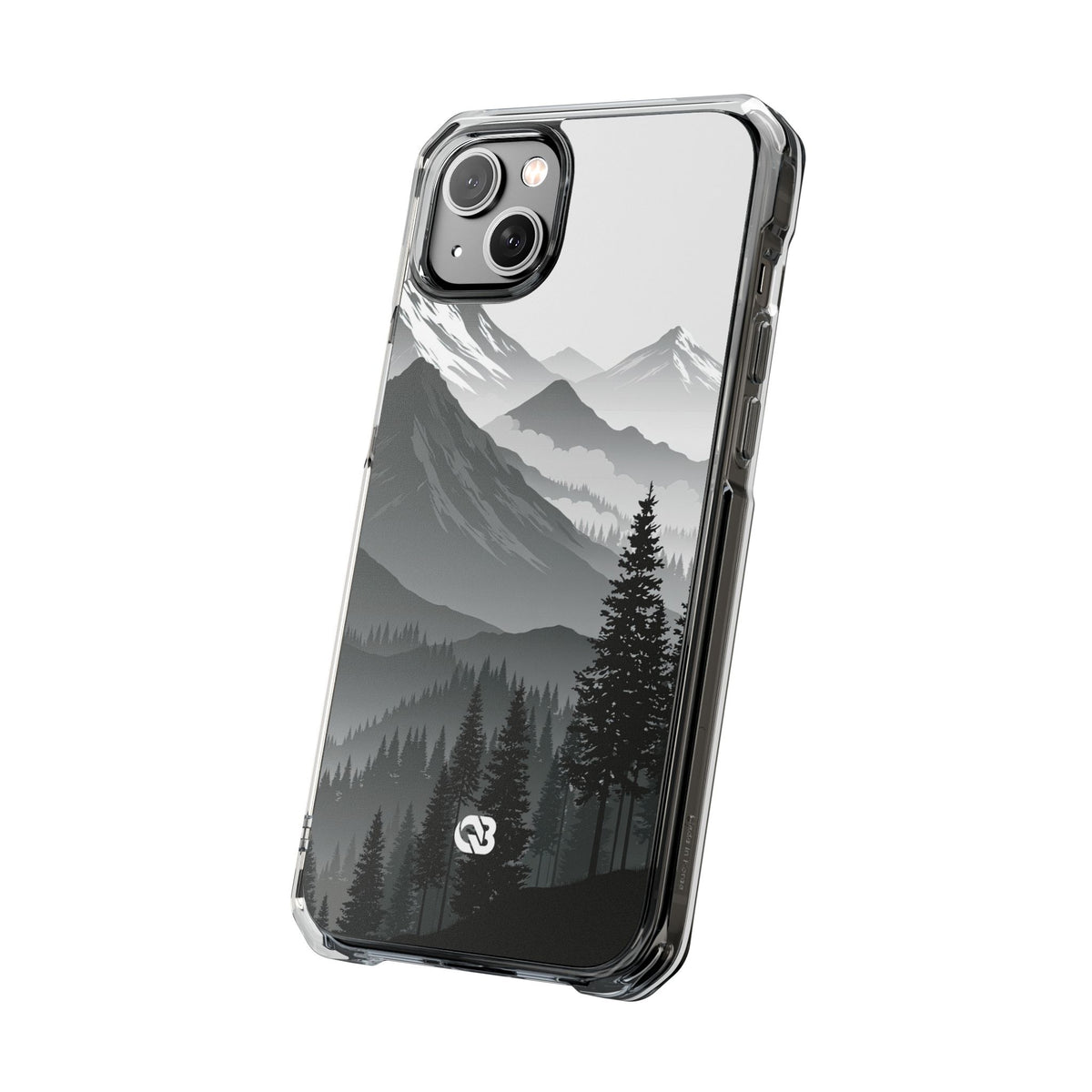 Alpine Horizon · Clear Impact Magnetic Phone Case for iPhone ·  Black