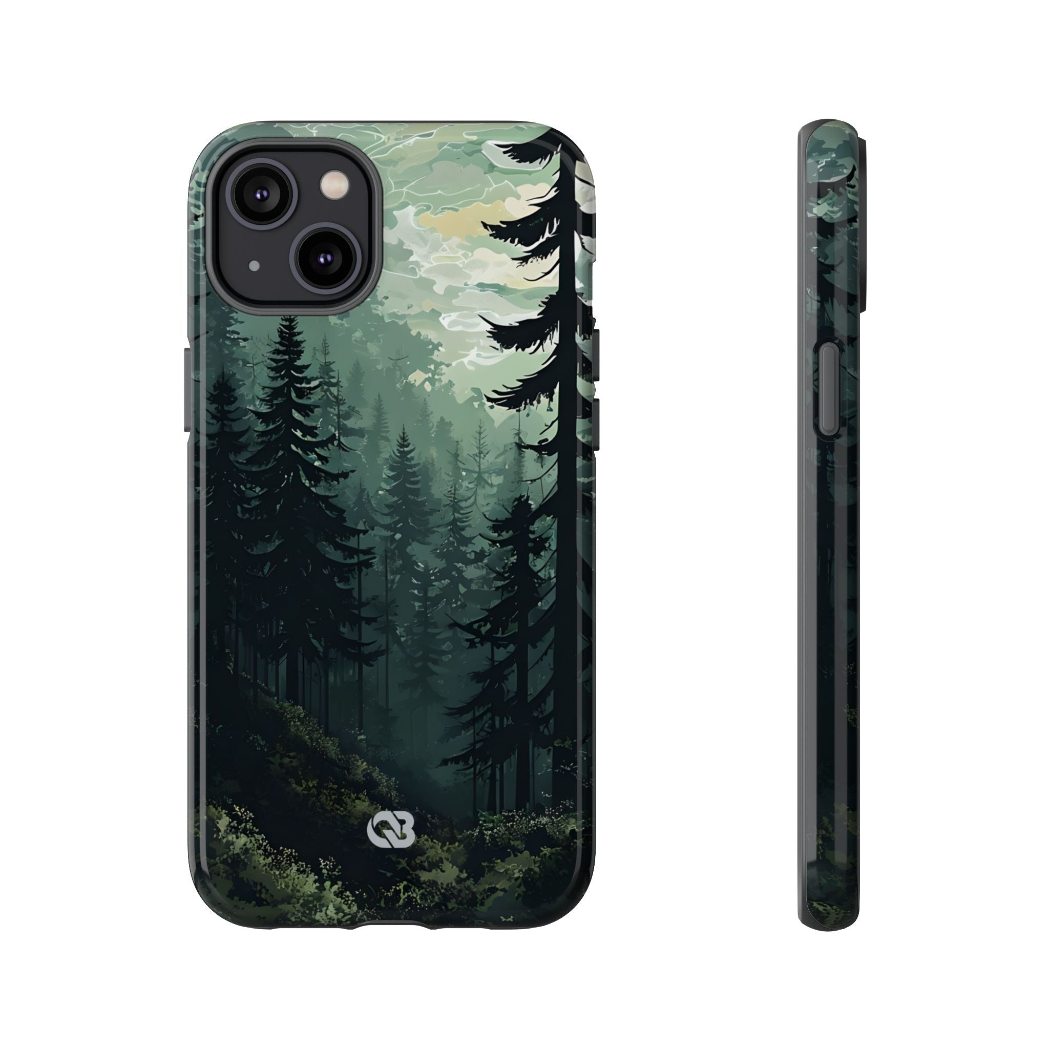 Misty Pine Shadow · Tough Phone Case for iPhone