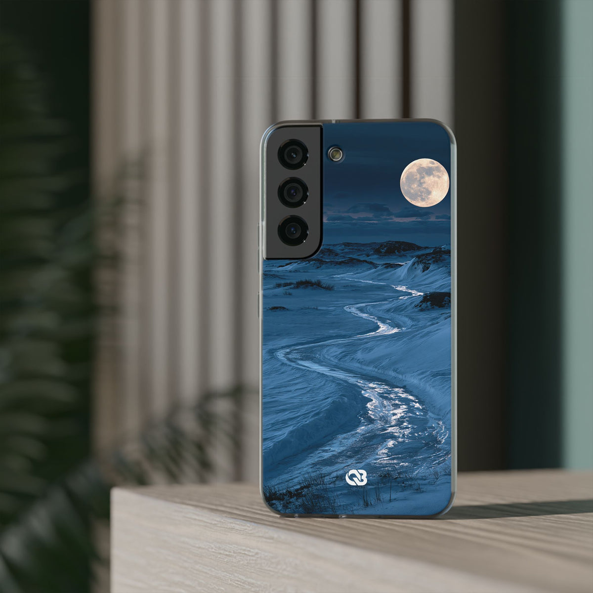 Arctic Moon Drift · Lite Phone Case for Samsung · Blue