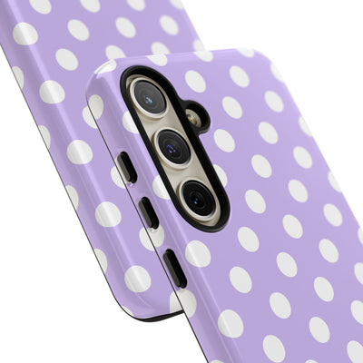 Lavender Polka Grid · Tough Θήκη για Samsung