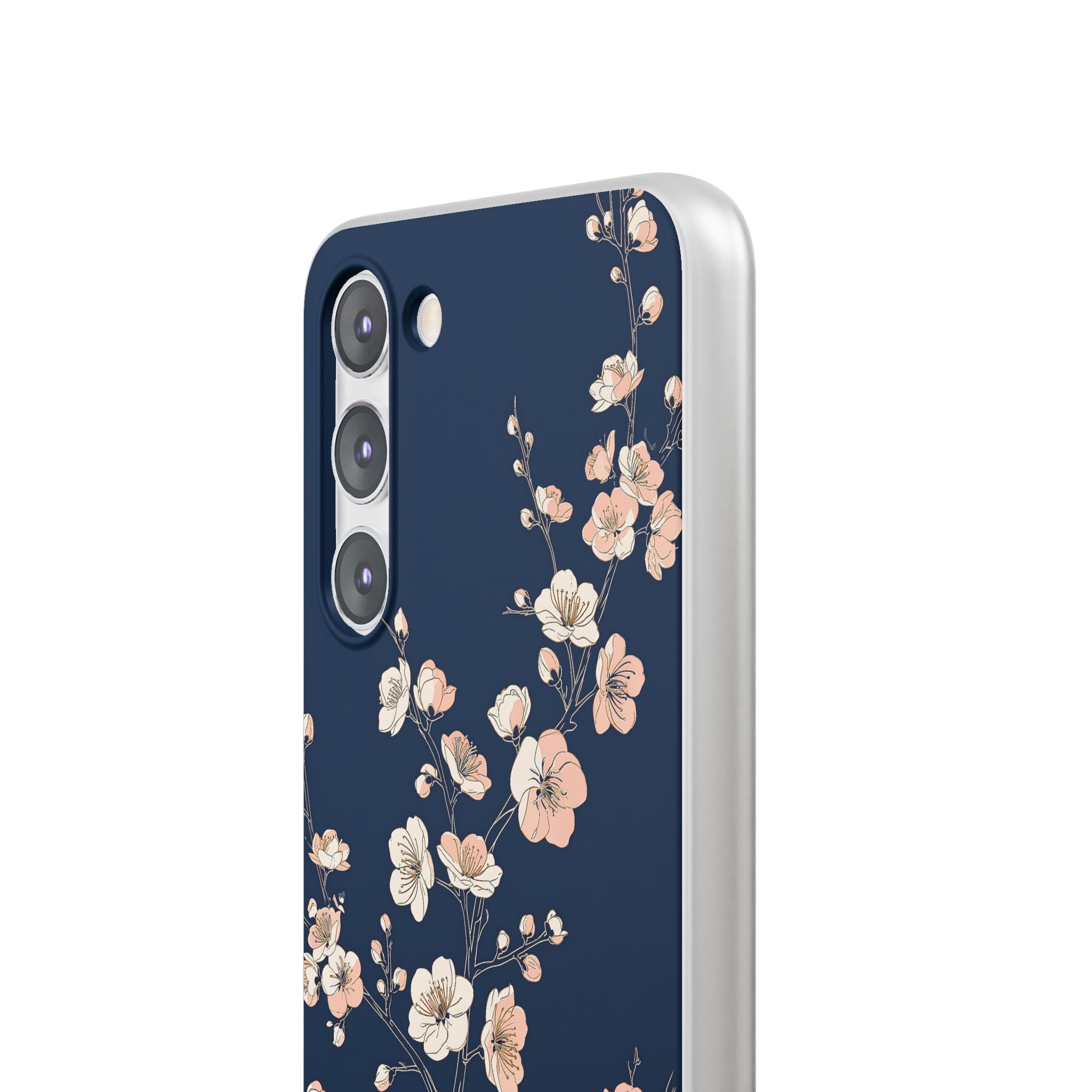 Blue Lite Phone Case for Samsung - Midnight Peach Sakura